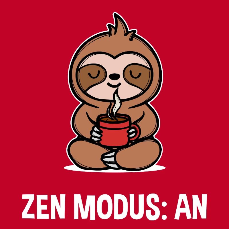 Sloth Saying Caffeine Coffee Coffee Drinker