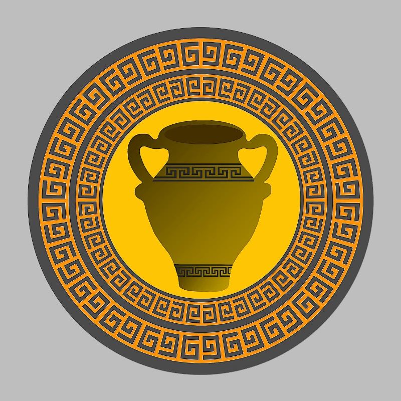 griechisches muster, antike vase griechisch