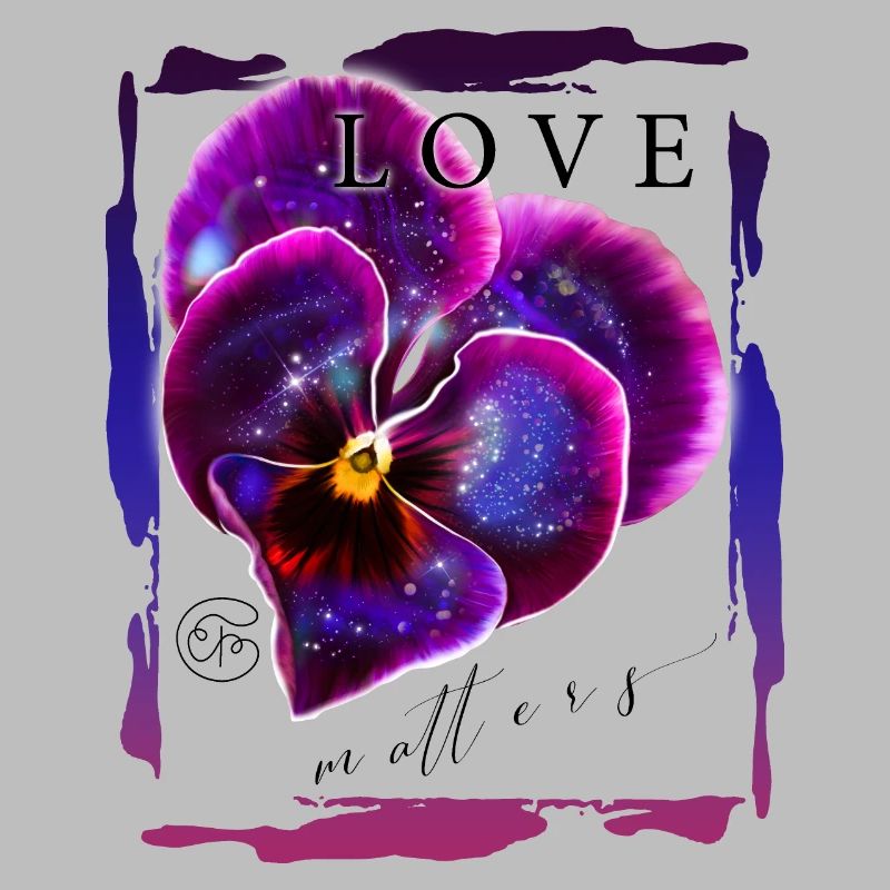Violet with galaxy for romantics Valentine's day