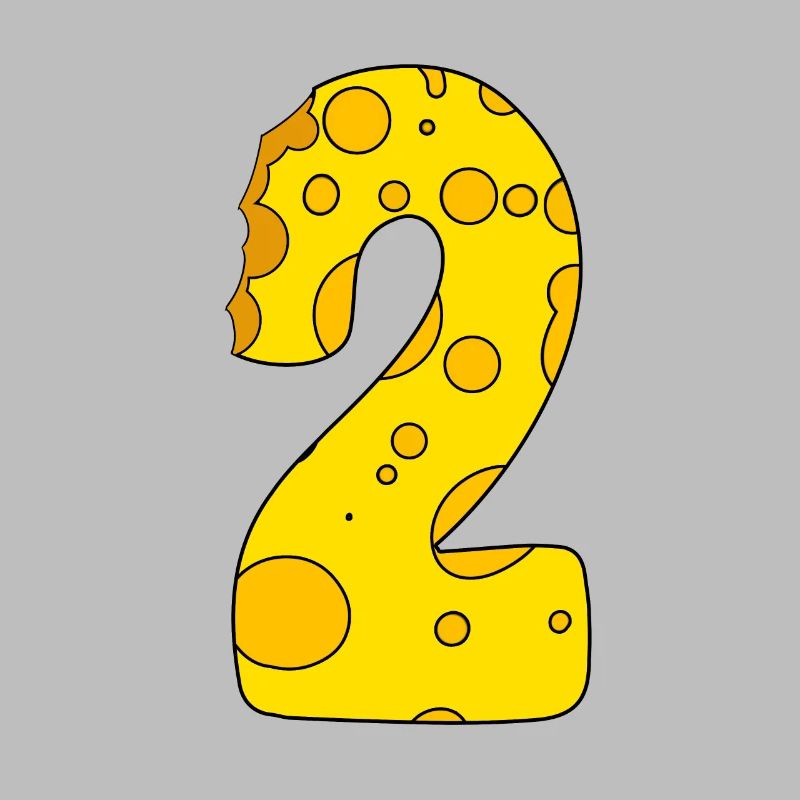 Number 2 Digit Cheese