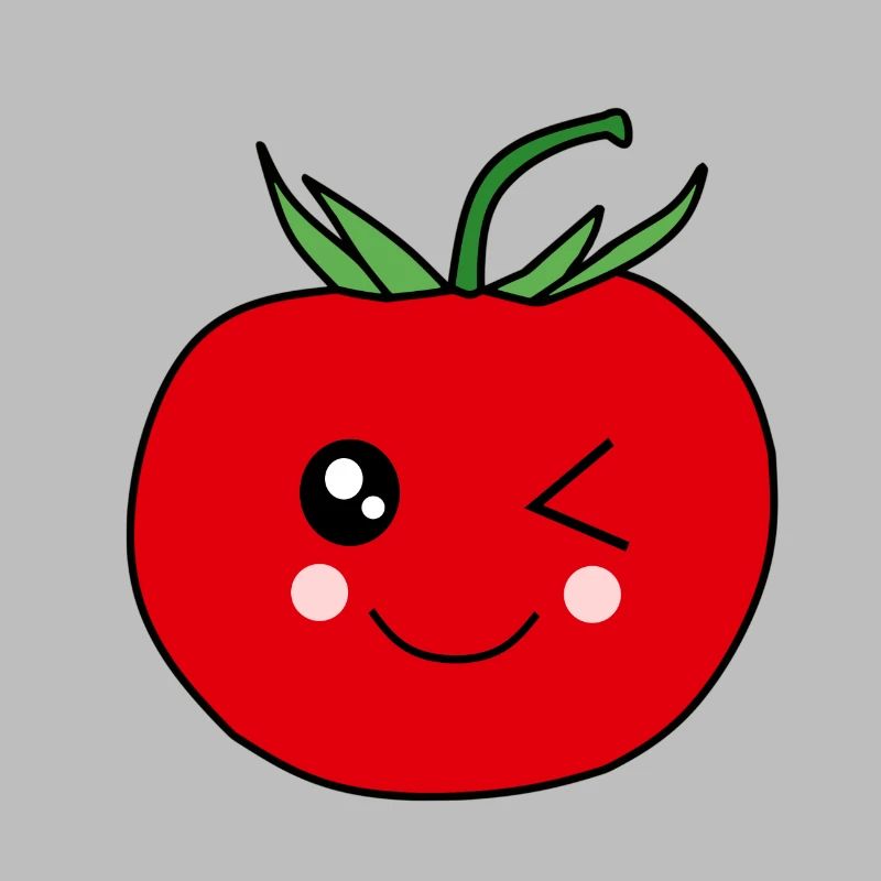 Visage de tomate pour les amateurs de nourriture