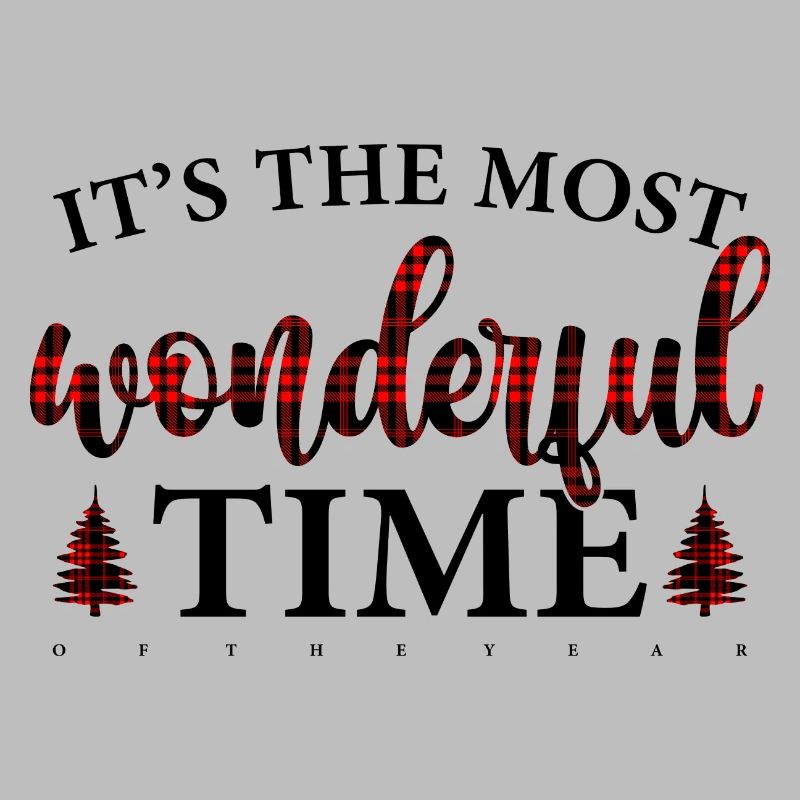 Crimson Plaid Script on Black