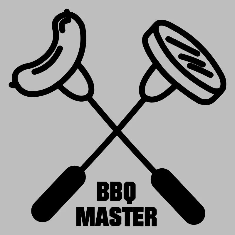 BBQ master avec deux fourchettes croisées