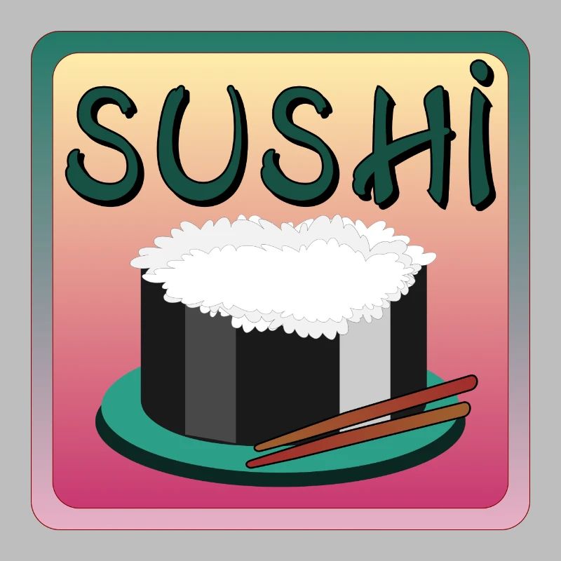 MENU DE RIZ À SUSHI - CUISINE ASIATIQUE
