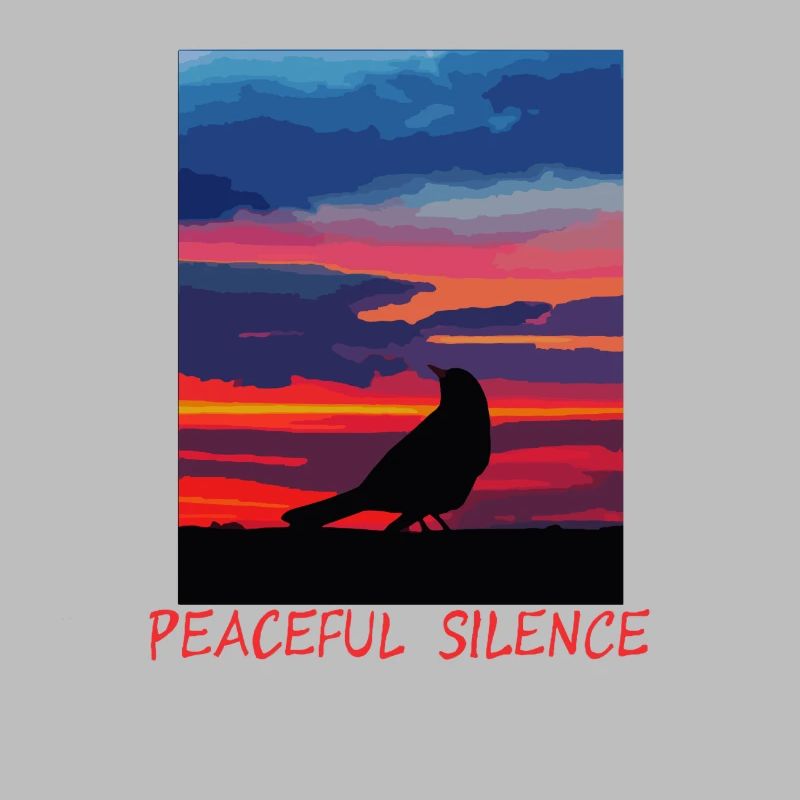 Vogel am Abendhimmel Frieden