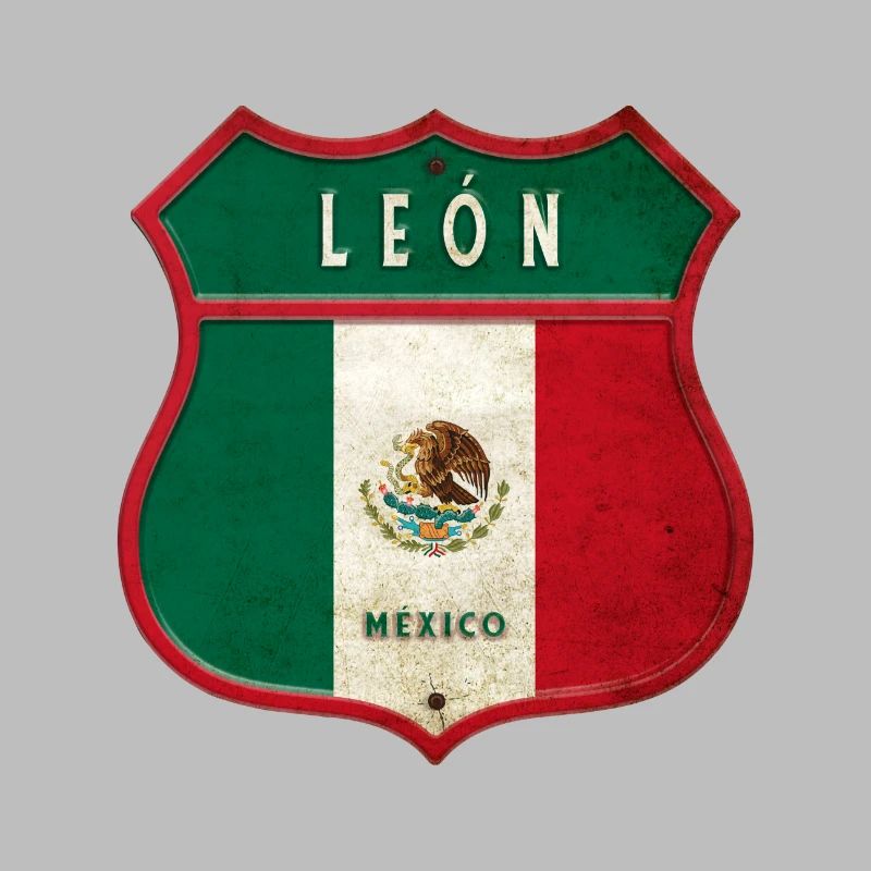 León Mexiko Wappen Design