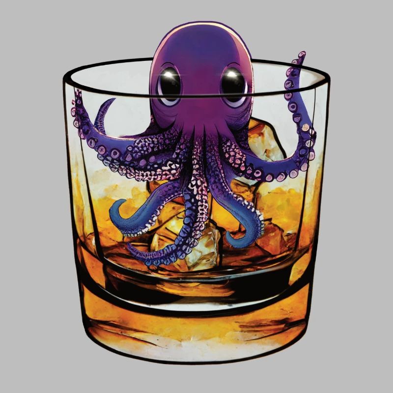Small squid in whiskey 🥃