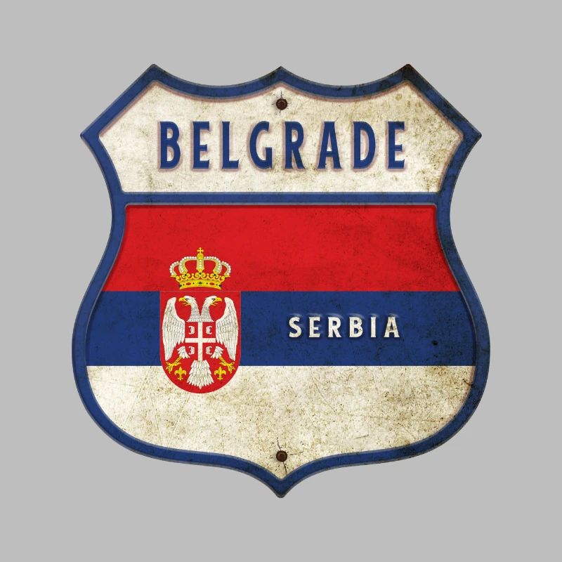Conception du drapeau des armoiries de Belgrade,