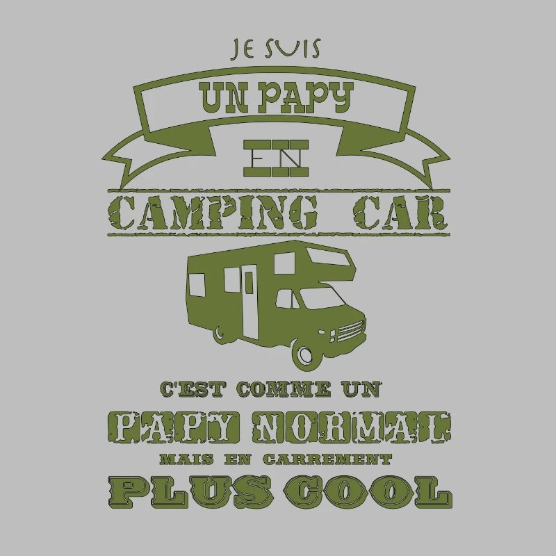 Je suis un papy en camping car vert type west