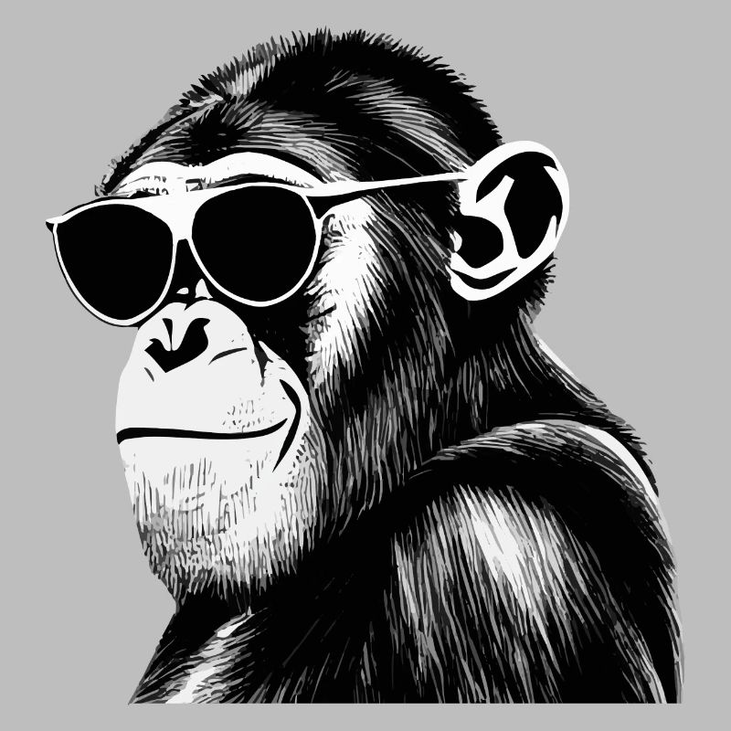 Cool Chimpanzee | Monkey Sunglasses Portrait