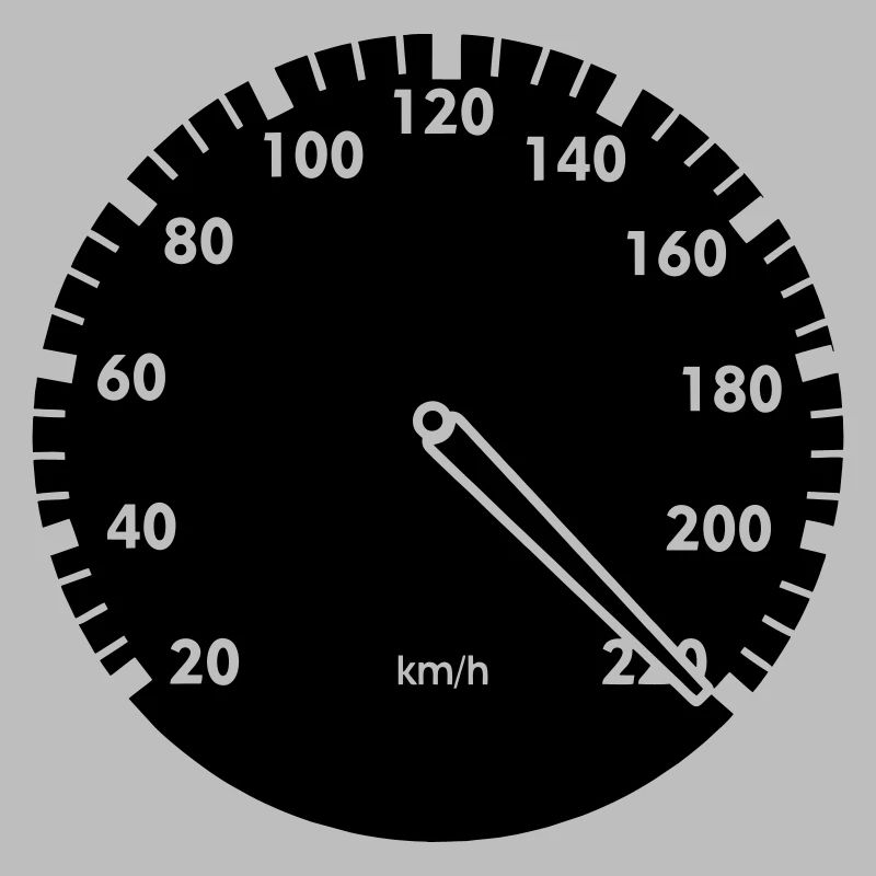 Compteur de vitesse voiture