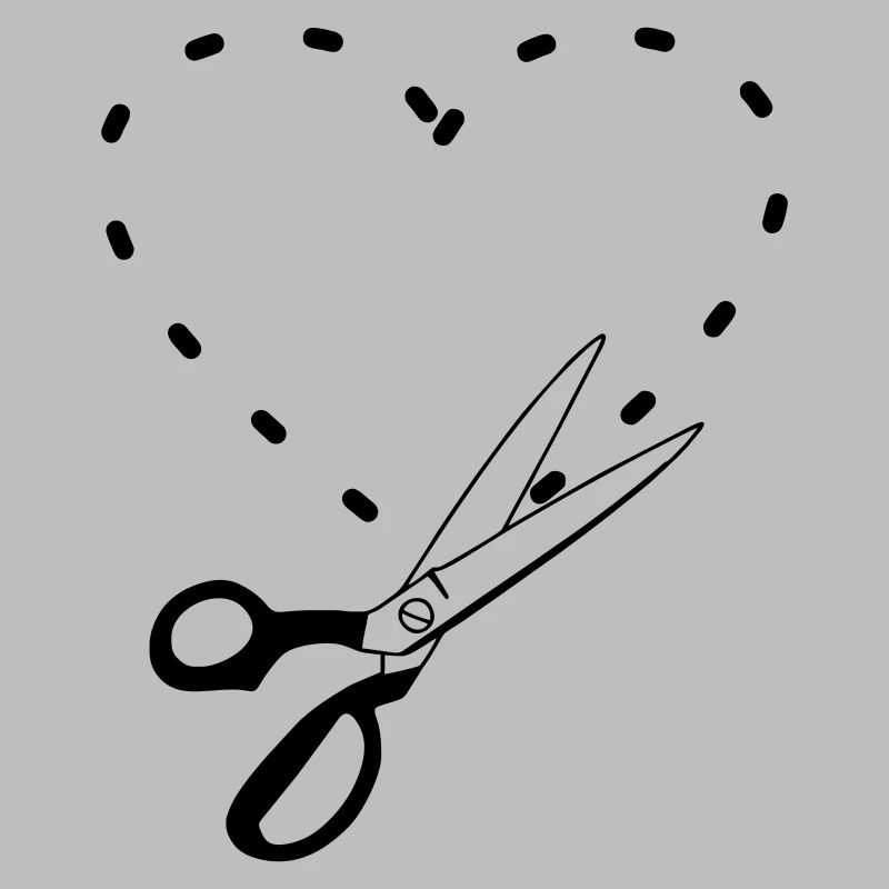 Pattern cutting heart