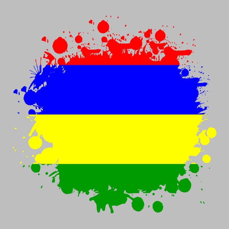 Mauritius Klecks Flaggen Design