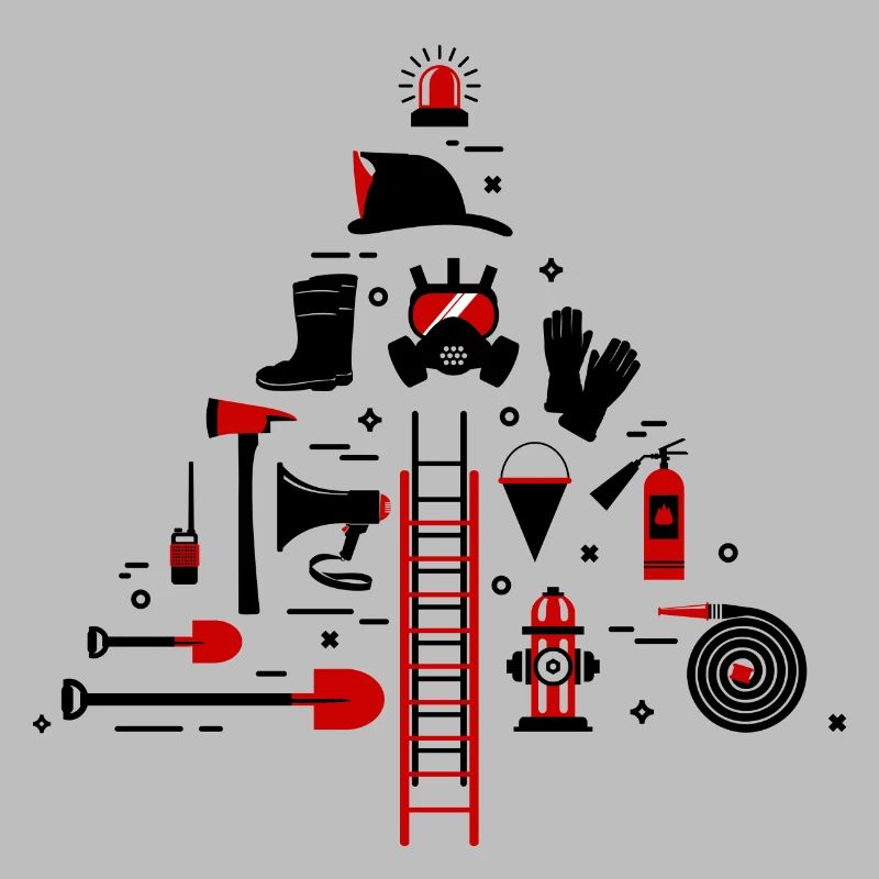 Fire Brigade Hose Fire Extinguisher Rescuer