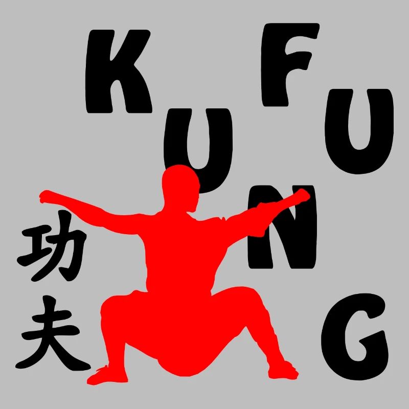 Shaolin Mönch Schattenfigur