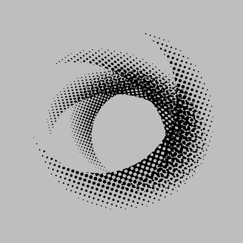 Circle art dotted