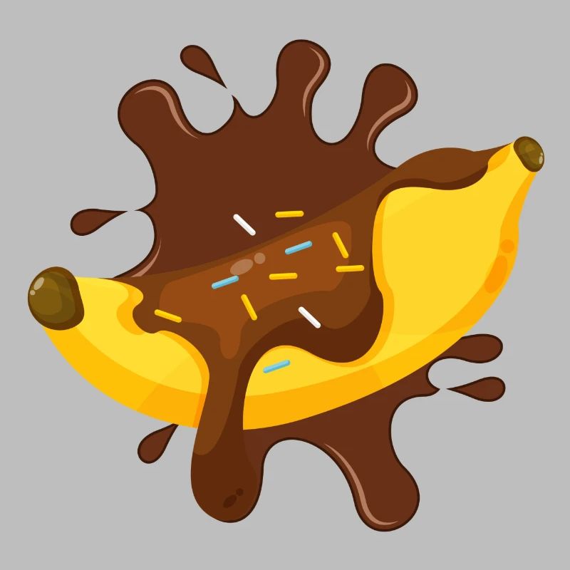chocolat, fan de chocolat, banana split