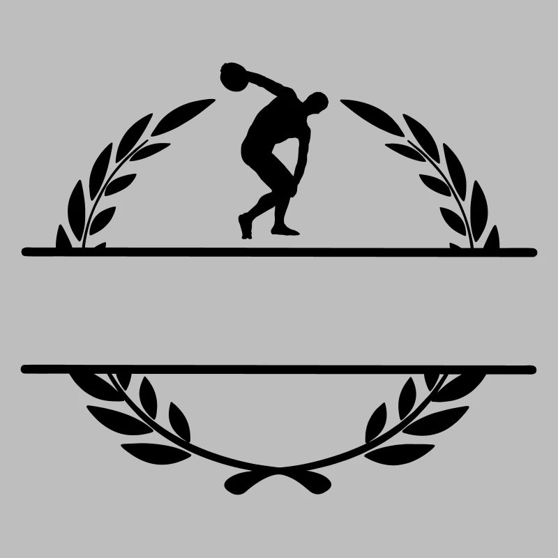 Diskuswerfer im Lorbeerkranz