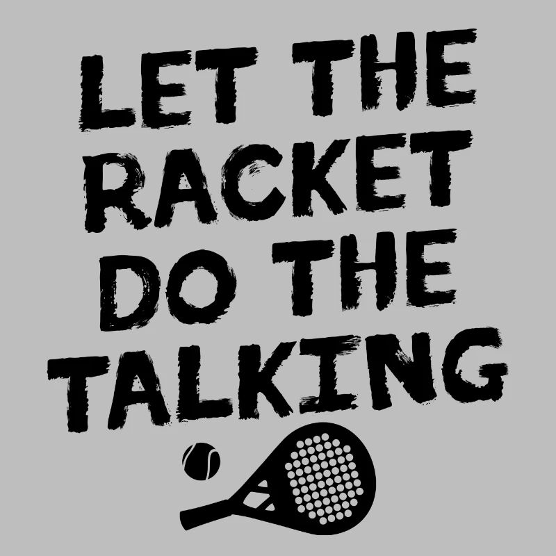 Sport Padel Player Statement Racket Ball