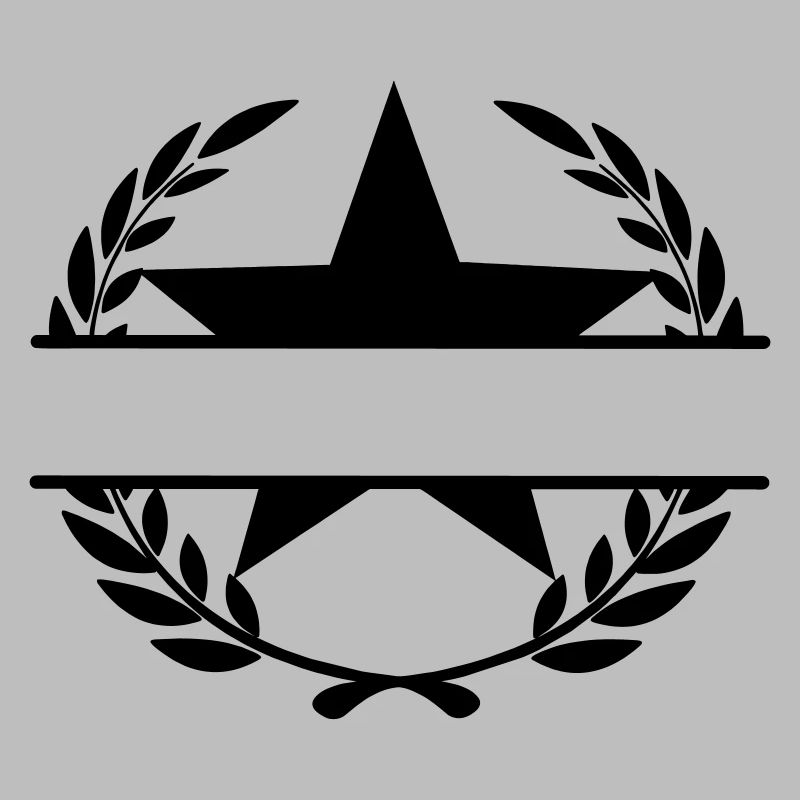 Lorbeerkranz Monogramm Stern