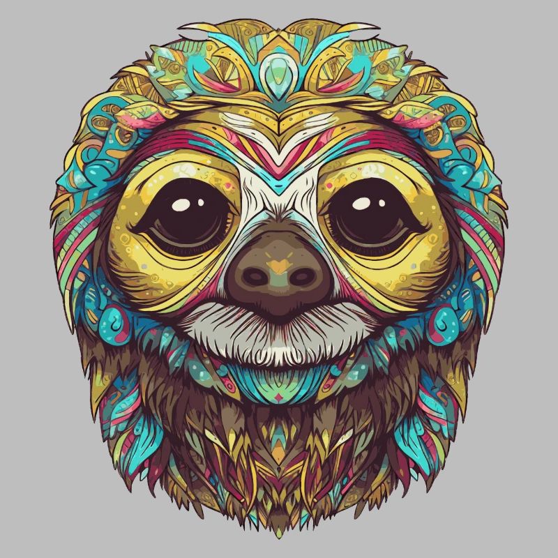 Psychedelic sloth
