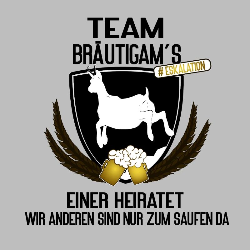 Team Bräutigam´s - einer heiratet, der Rest trinkt