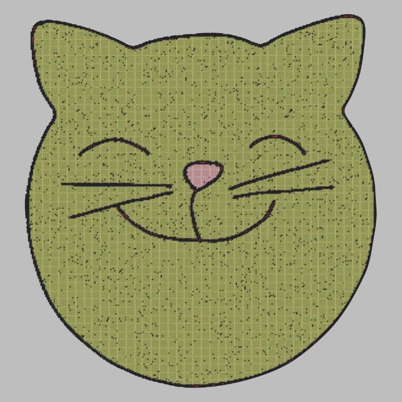 Cat laughs