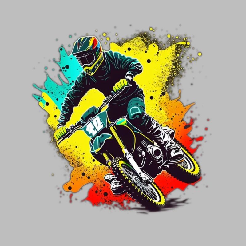 Motocross Farbexplosion