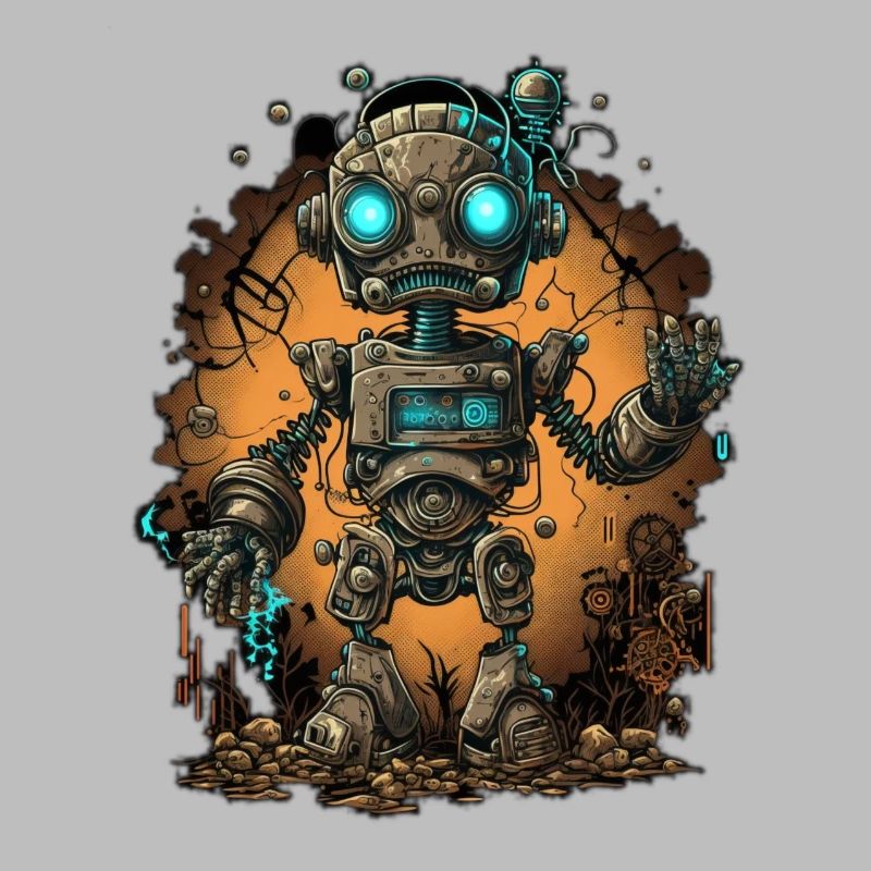 Netter kleiner Roboter