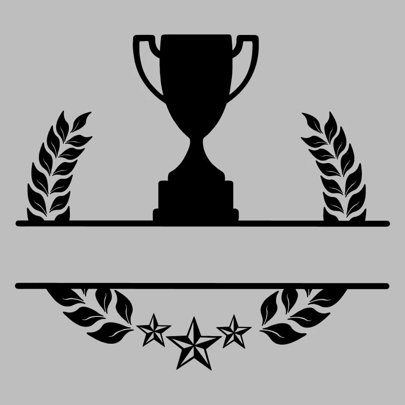 Laurel wreath monogram cup
