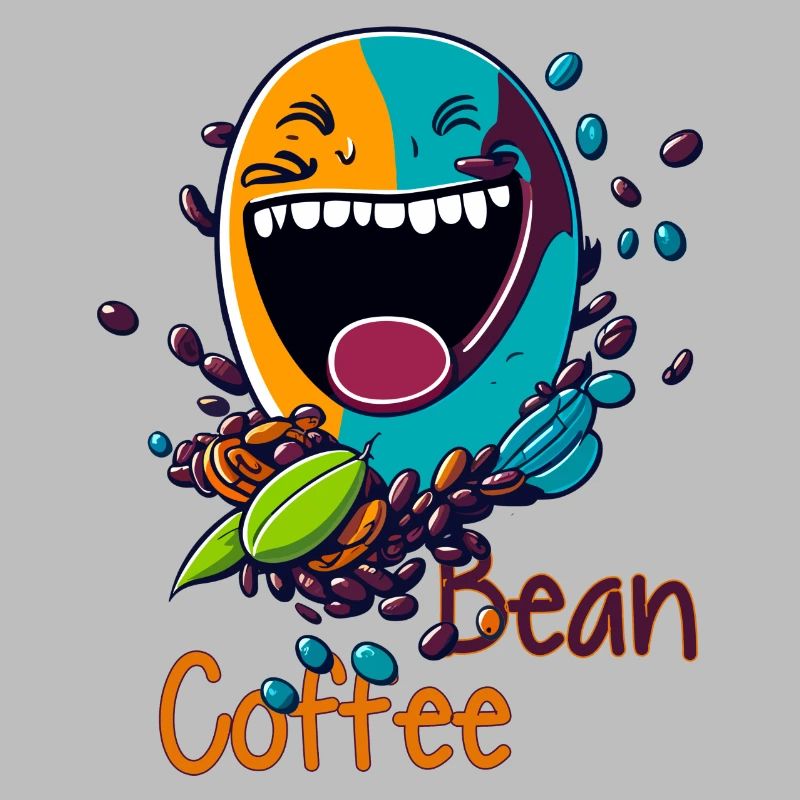 Grain de café rieur