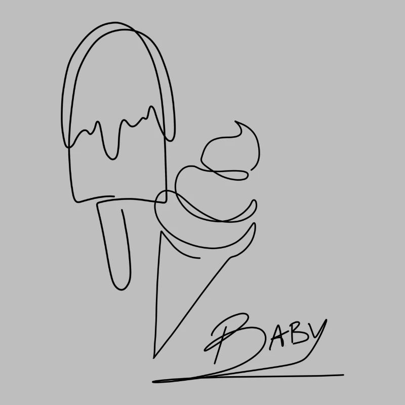 "IceIce Baby" Sommer Lineart Eis / Ice Cream
