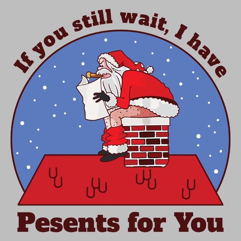Weihnachtsmann beim Kacken