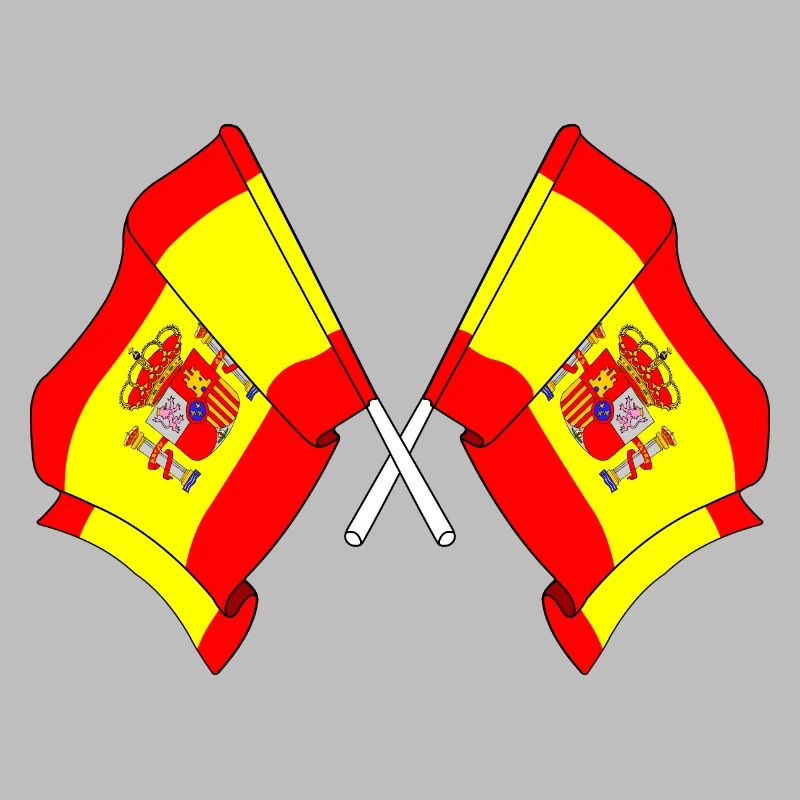 Deux drapeaux Espagne