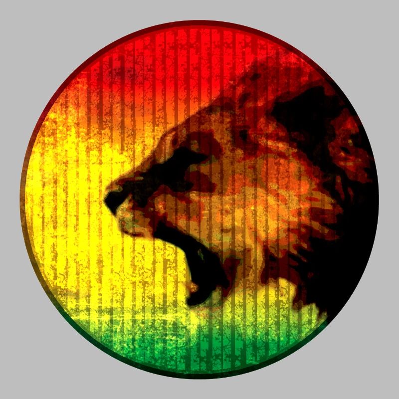 Lion d’Afrique aux couleurs rasta
