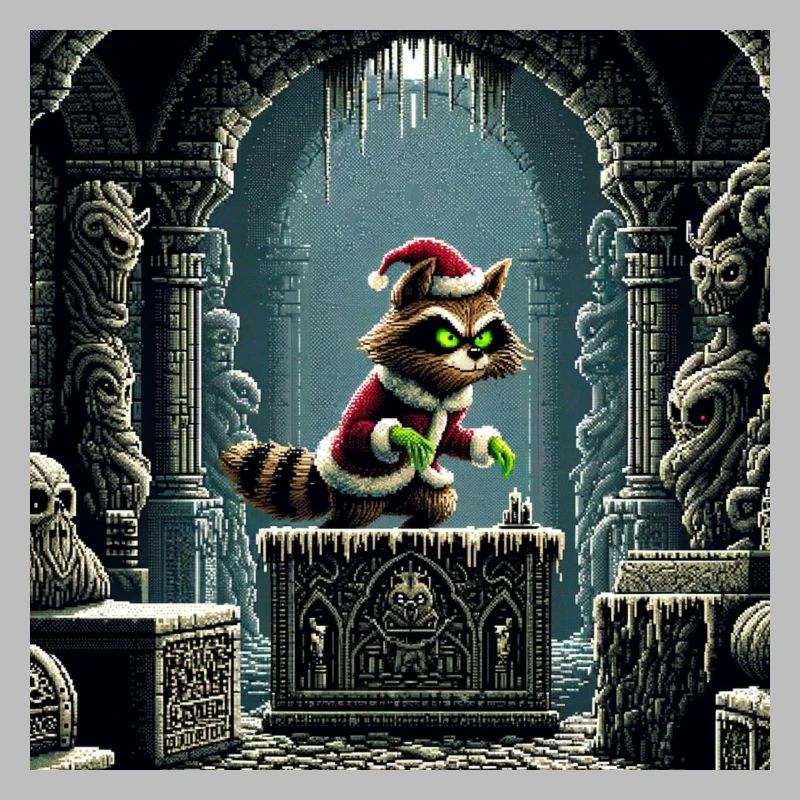 Winter Cat in Dungeon Magic