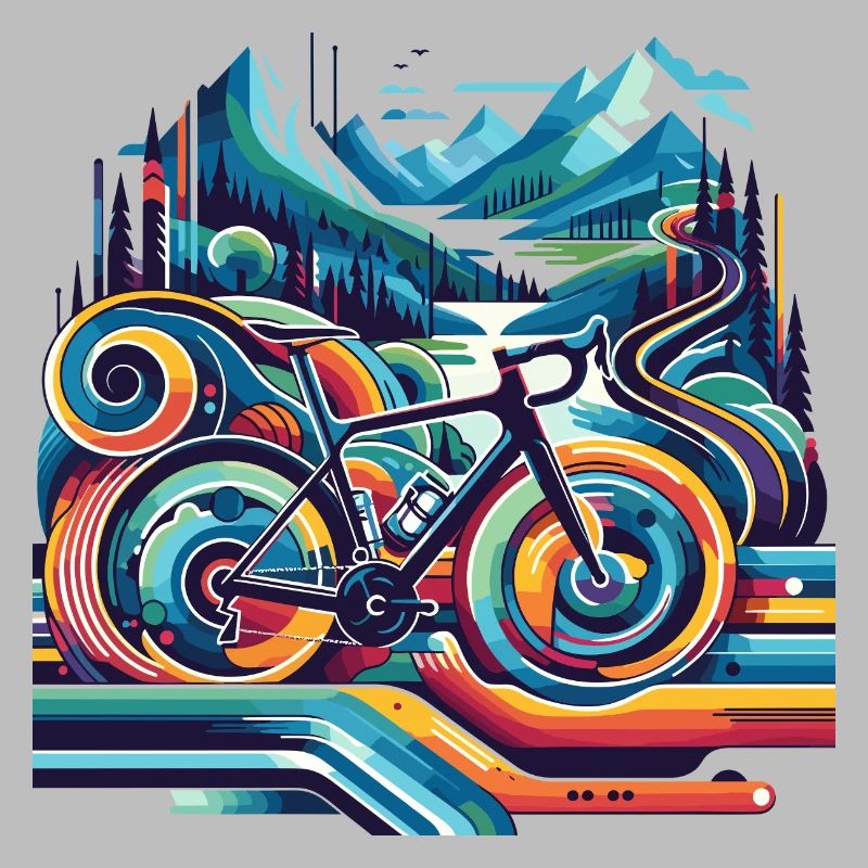 Vélo aux lignes ondulées