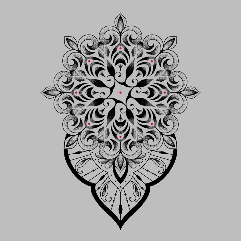 Mandala graphique dot work