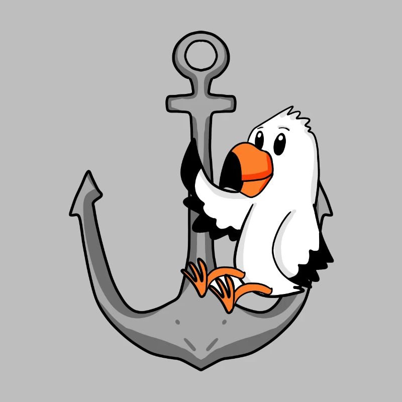 Anker Möwe Motiv