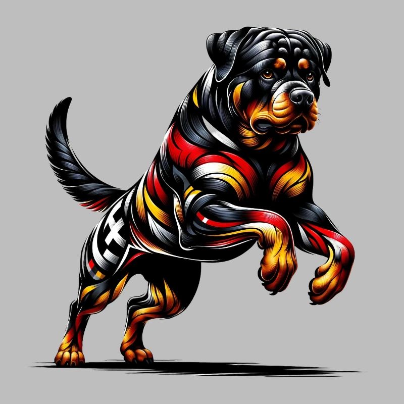 Rottweiler flag Germany design