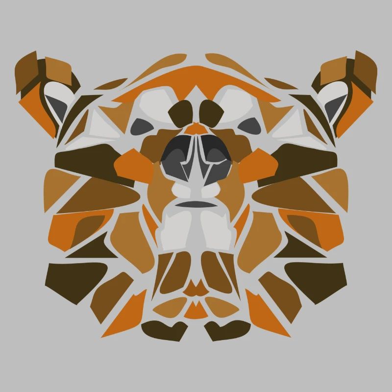 Geometric Bear Mosaic
