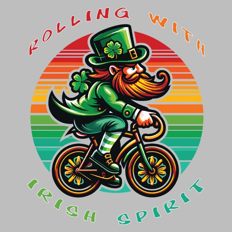 Leprechaun Cycling Saint-Patrick