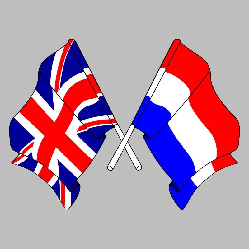 Drapeau de l’Angleterre et drapeau des Pays-Bas