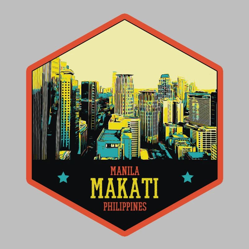 Skyline Éclatant : Makati, Manille, Philippines