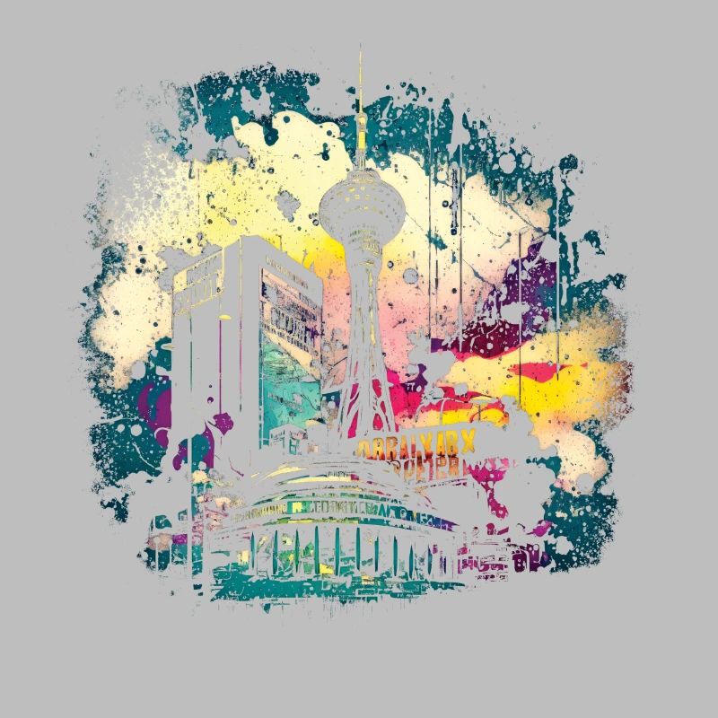 Berliner Farbspritzer Skyline