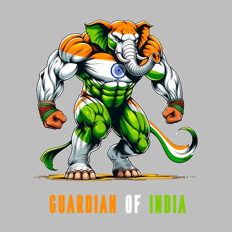Inde Drapeaux nationaux des éléphants