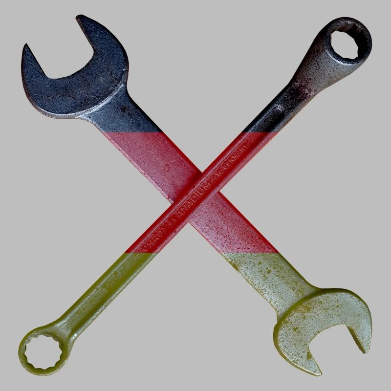 German Flag Tool Cross