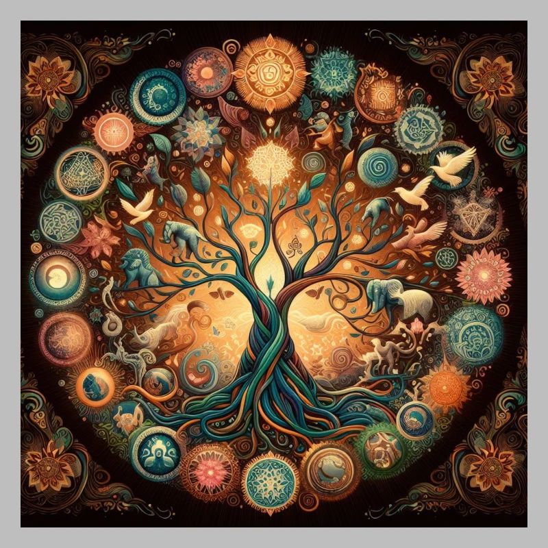 Arbre de vie coloré