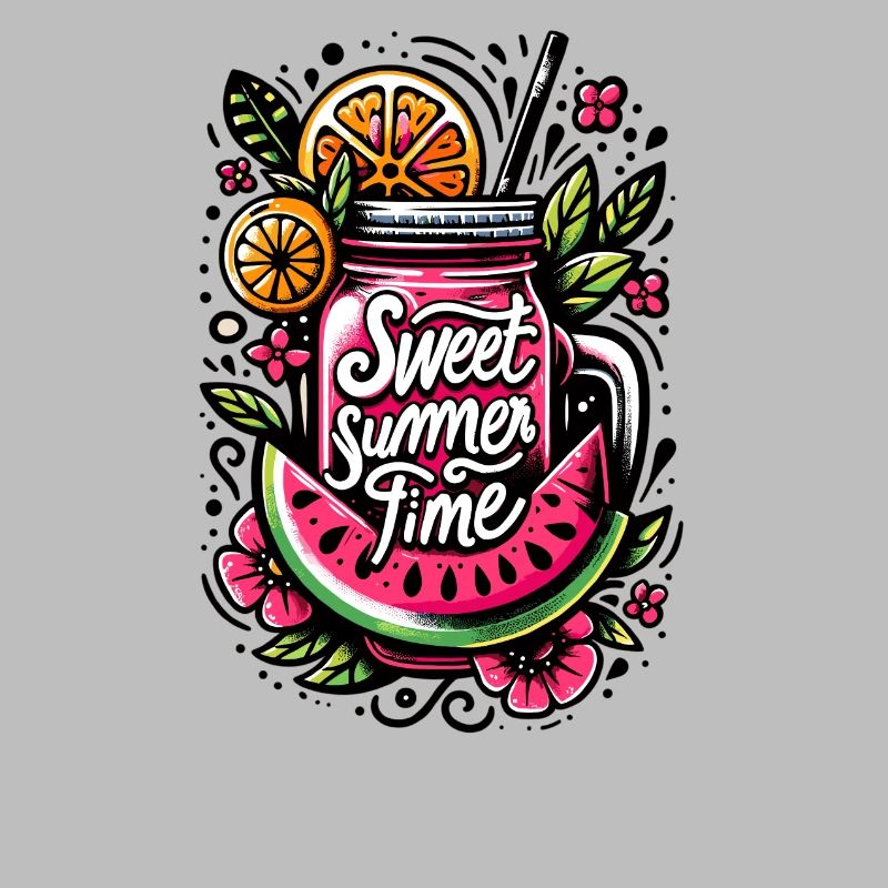 Summery fruit drinking bag