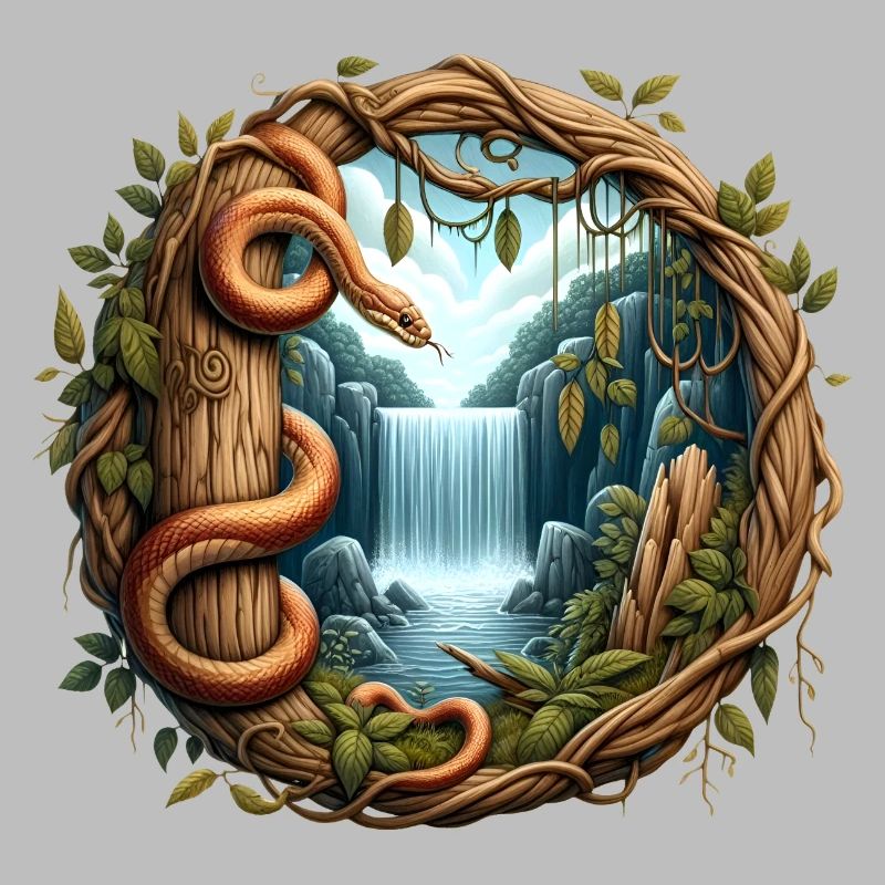 Queue in front of waterfall